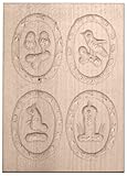 bizcocho anis del mono Anís pasteles forma, martillando, oval, 4 imágenes