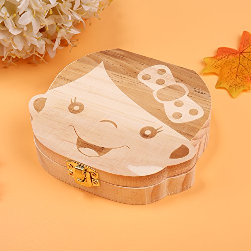 ELENKER Aufbewahrungsbox für Kinder Baby Zähne Milchzähne Box Geschenk für Kinder - 8