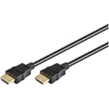 Goobay 51821 HDMI High Speed Kabel mit Ethernet, 4K, Ultra-HD, Full-HD, 3D, HDMI-Stecker > HDMI-Stecker, abwärtskompatibel, vergoldete Stecker, 3 m