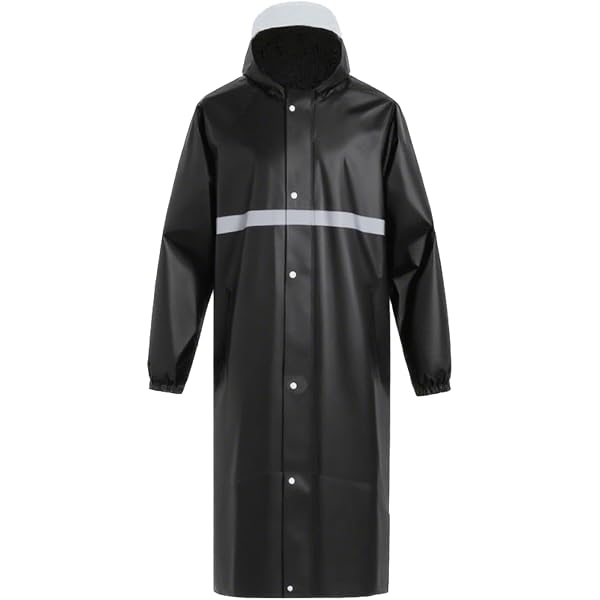 Scippis Stockman Coat – Impermeabile Da Cowboy Australiano, Nero, 3XL, Con Cappuccio, Antivento, Fodera In Cotone, Per Moto E Outdoor - 4