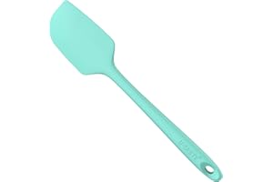 U-Taste Espátula de Silicona Grande: 250℃ Resistente al Calor Lengua Raspadora sin Costuras Flexible Antiadherente, Utensilio de Cocina para Hornear para Mezclar Remover Raspar (29cm, Aqua Sky)