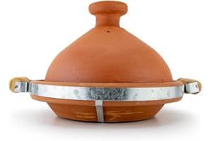 SAHARASHOP Marokkanische Tajine Hadid natur 2-3 Personen Ø 26 cm