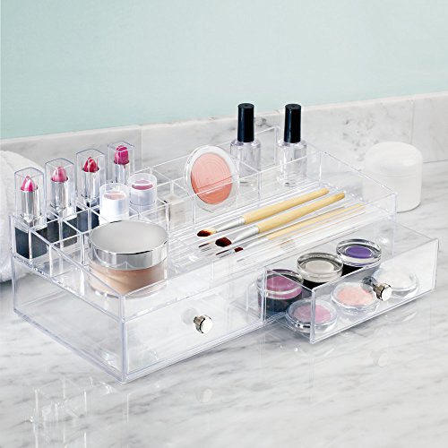 InterDesign 37460EU Clarity Kosmetik-Organizer mit 2 Schubladen, durchsichtig - 6