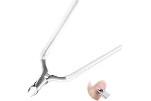 CGBE Corta Cuticulas Profesional, Cortacuticulas Afiladas de Acero Inoxidable, Pinza Cuticulas con Mango Antideslizante para Eliminación Precisa del Exceso de Cutículas y Piel Muerta