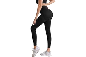 Lishang Legging de Sport Femme Push Up Leggings Taille Haute Scrunch Butt Lift Yoga Pantalon Sport Compression Collants Opaque Slim Fit