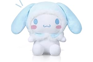 JIASHA Cinnamoroll pluszowe zwierzątko, karykatura, pluszowa zabawka, cynamoroll, pies, pluszowa lalka, seria kreskówkowa, miękka i nadająca się do prania, pluszowe zabawki dla dzieci, dziewcząt, chłopców