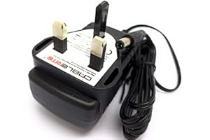 CABLERITE 6v power supply adapter for UK Negative Polarity Tecsun S-2000 Shortwave Radio - psu plug cable