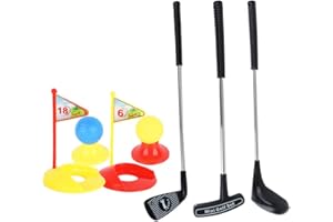 STOBOK Toys Golf Kids Golf Club Set Golf Toy Indoor Outdoor Game for Kids Children 12PCS