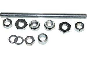 CITOMERX Hinterrad Achse komplett,Radachse inkl. Muttern für Hercules Prima 2, 3, 4, 5, 6, S, M