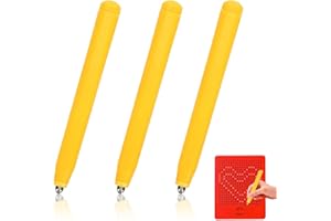 ZORTVUL 3 Stücke Ersatzstift Magnetischer Zeichenstift Magnet Ersatz Stifte Für Magnetisches Zeichenbrett Magnapad A Bis Z Und Nummern 0 Bis 9, Gelb