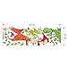Winhappyhome Wall Stickers Dragon Animal Zoo Children Bedroom Kindergarten Background Removable Decals