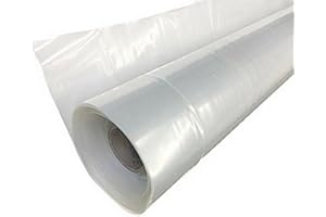 URPIZY Película transparente de plástico para invernadero, 2 m x 1 m, 5 m, 6 m, 8 m, 10 m, 15 m, 20 m, 25 m, película transparente para invernadero, cubierta de polietileno (2 m x 5 m)