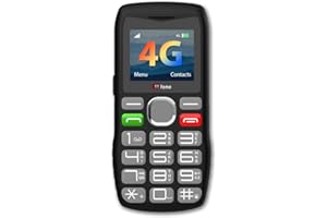 TTfone TT890 4G Senior Phone – Easy to Use Big Button Mobile Phone with Emergency Assistance Button, USB-C Charging, Bluetooth, Camera – Unlocked (with USB Cable)