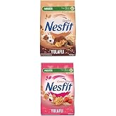 Nestl&eacute; Nesfit Chocolate Whole Wheat and Rice Flakes, 400 g & Nestl&eacute; Nesfit Red Fruit Whole Grain and Rice Flakes, 400