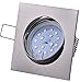 Produktbild Set super flacher Einbaustrahler (3cm) quadratisch schwenkbar - 230Volt 5Watt LED Modul warmweiss 400Lumen 2700Kelvin 110° Abstrahlwinkel - Leuchtmittel austauschbar