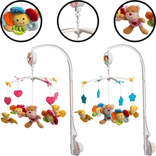 Musical Mobile for Baby Cot (0+) BEARS (BLUE)