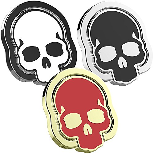 Smartphone Finger Grip Anello,IHUIXINHE 3 PCS Scheletro Design 360 Rotazione Anello Gancio per Tutti Telefoni Intelligenti, iPhone 7 6 6S Plus Galaxy S7 S7 Edge S6, Tablet GPS, adatta Supporto Magnetico Auto Universal