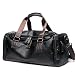 Produktbild Männer Fitness Tasche Schulter Messenger Bag Handtasche PU Leder Großraum Reisebeutel