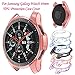 Produktbild Altsommer Bunter Farben Schutz für Samsung Galaxy Watch 46mm Weiches Anti-Fall Klare TPU Alles inklusive Hülle,Ultra-dünne Schutzhülle Abdeckungs Oberteil Hülse Damen Herre (Schwarz)