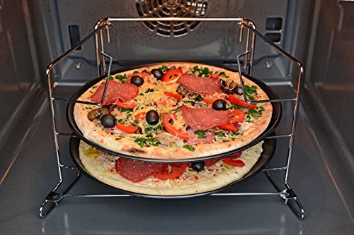 GRÄWE Pizzablech-Set mit Backofen-Gestell 4-tlg. - 3