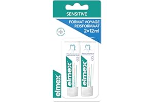 Elmex sensitive dentifrice format voyage lot de 2x12ml