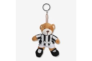 JUVENTUS Schlüsselanhänger mit Plüsch-Teddybär, 100 % Original, 100 % offizielles Produkt