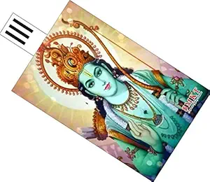 SMKT 32 GB Credit Card Shape USB Flash Drive, Lord RAMA Printed Pen Drive Memory Stick Pendrive/desiner Pen Drive