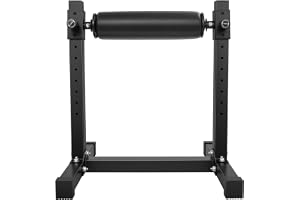 Singelben Squat Roller Bulgarian Split Squat stativ, justerbar höjd | Fristående delat stativ av Q235-stål med 9-faldig höjdjustering och H-formad bas för benträning
