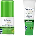 Softsens Baby Mosquito Repellent Before & After Bite Duo With Natural Mosiquito Repellent Gel (50G) + After Bite Recovery Roll-On (40Ml)|Deet-Free, Safe For Baby Upto 8 Hour Protection