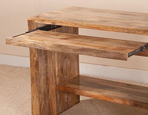 Light Mango Wood Computer Desk | Dakota Indian Furniture