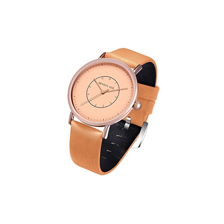 Vintage Wood Pattern Dial Quartz Watch - Stylish Wooden Couple Wristwatch