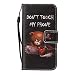 Produktbild Anlike Hülle für iPhone 5 5S 5G / iPhone SE PU Leder Flip-Case / Brieftasche / Wallet Etui /Lederhülle / Handy Schutzhülle / Bookstyle Cover / Handy Zubehör / Lederhülle / Handyhülle mit Bookstyle mit Standfunktion Kredit Kartenfach {Bär -Don't touch my phone}