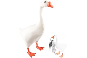 JAUHMUI Magnetyczny breloczek do kluczy, posąg gęsi, z żywicy, kreatywna, urocza figurka, figurki zwierząt, breloczki do samochodu, prezent na parapetówkę (styl 1)