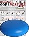 Produktbild POWRX Ballsitzkissen mit Noppen I 50 cm Gleichgewichtskissen extra groß I XXL Balance-Kissen Blau PVC frei I Luftpad für Fitness, Yoga, Pilates