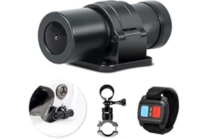 VSYSTO Caméra de Casque Portable 1080P Objectif Grand Angle 150° pour Casque de Moto et Guidon Étanche WiFi Vision Nocturne DVR Sports Body Motion Recorder, Enregistrement en Boucle