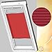 Produktbild Orignal VELUX Plissee / Faltstore FHL MK06 1269S / Bedienart : Manuell / Farbe : Uni Rot / Fenstergröße : MK06 / Fenstertypen : GGU, GGL, GPU, GPL, GTU, GTL, GXU, GXL _16583