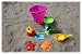 Produktbild Eimergarnitur "Burg" 7-tlg., Sandspielzeug, Kinderspielzeug für draußen
