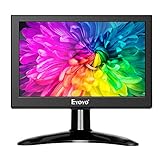 Monitor pequeño de 7 pulgadas: el Eyoyo monitor pequeño es un monitor IPS de 7 pulgadas 16:10, con 1280 x 800 alta resolución, 450 ~ 600 cd / m2 de alta luminosidad, para una experiencia visual clara y rica en colores.