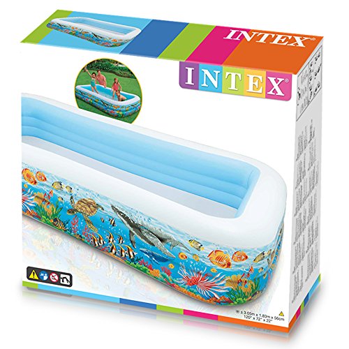 Intex Kinderpool Swim-Center Tropical Reef Family Pool, Mehrfarbig, 305 x 183 x 56 cm - 3