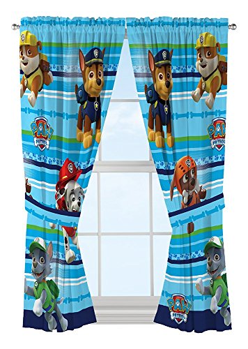 Nick Jr Paw Patrol Puppy Dog Fun Window Drapes, 82 x 63"