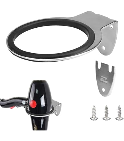 Supporto Asciugacapelli Autoadesivo - Senza Perforazione, Carico 3kg, Per Bagno - Foto 4