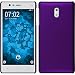 Produktbild PhoneNatic Case für Nokia 3 Hülle lila gummiert Hard-case für 3 + 2 Schutzfolien