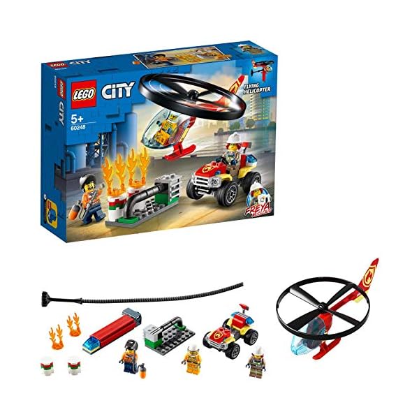 LEGO-City-Fire-Elicottero-dei-Pompieri-Set-di-Costruzioni-con-Minifigure-Operaio-Pompiere-Freya-Mccloud-con-Accessori-per-Bambini-5-Anni-60248