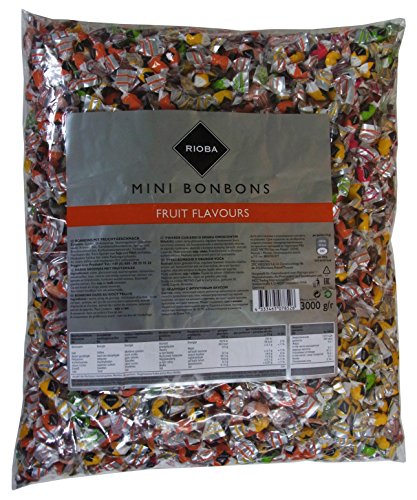 Mini Bonbons als Wurfmaterial, für Kindergeburtstag und Büro, 1er Pack (1 x 3kg)