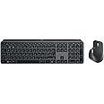 Logitech MX Keys S + MX Master 3S, Graphite - Performance Wireless Illuminated Keyboard and Mouse, Fluid typing, Fast Scrolling, Bluetooth, USB-C, Windows, Linux, Chrome, Mac - US Intl Layout