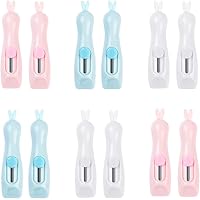 12 Stück Box Cutter Brieföffner, tragbares einziehbares Universalmesser, Schreibwarenmesser, Mini-Cuttermesser mit Loch…