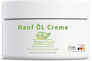 ‎NATUR TOTAL Pure Hanföl Creme CB ÖL: 150ml Hanf Öl eingearbeitet in eine Basiscreme nach DAC Deutsche Apotheken Codex