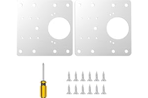 MOICAINY 2 x Cupboard Hinge Repair Plate,Kitchen Cupboard Hinge Repair Kit,Hinge Fixing Plate,Hinge Mounting Plate,Cabinet Hinge Repair Plate,Kitchen Door Hinge Repair Plate,Hinge Repair Plates Kit Cupboard