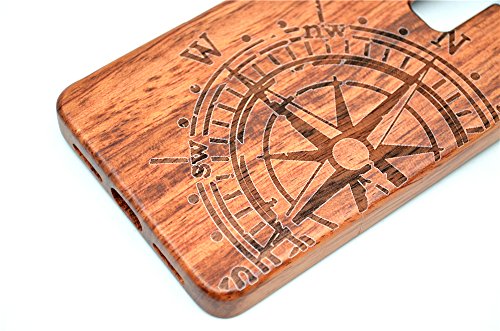 Holzsammlung Huawei Mate S Funda de Madera - Br  jula de palo de rosa - Natural Hecha a mano de Bamb   Madera Carcasa Case Cover