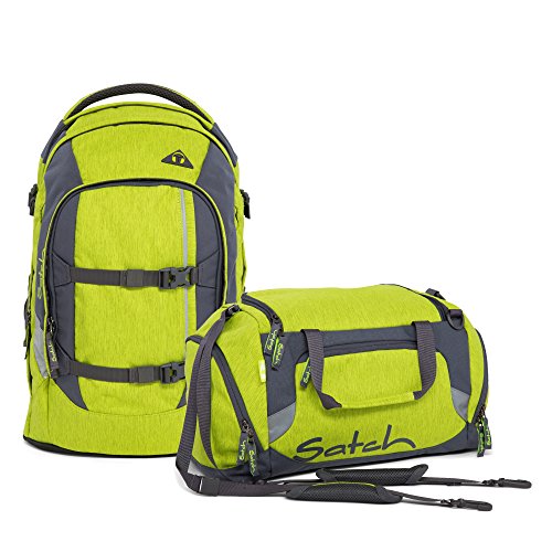 Preisvergleich Produktbild Satch Pack Ginger Lime 2-tlg. Set Schulrucksack + Sporttasche